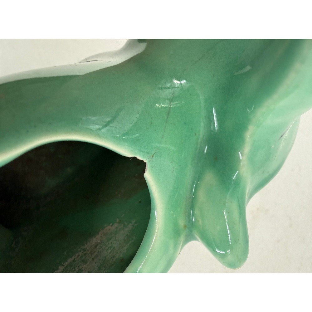 Morton PotteryGreen Pig Wall Pocket Planter Mid Century Decor - Picture 4 of 10